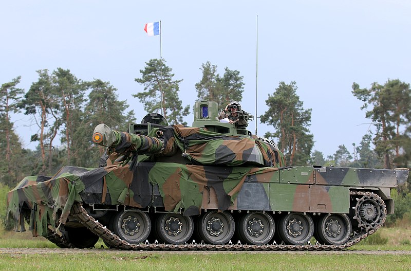File:French Leclerc main battle tank during Strong Europe Tank Challenge exercise, 2017.jpg