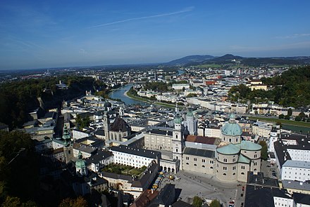 Salzburg, the fourth-largest city in Austria