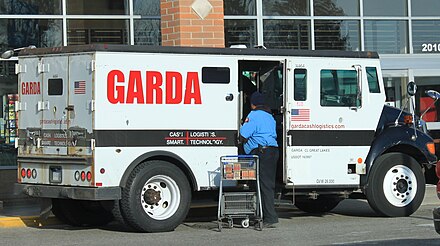 armored bank truck inside