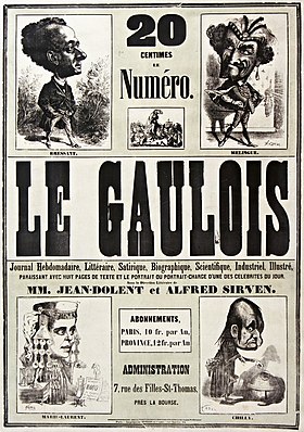 Immagine illustrativa dell'articolo Le Gaulois (1857-1861)
