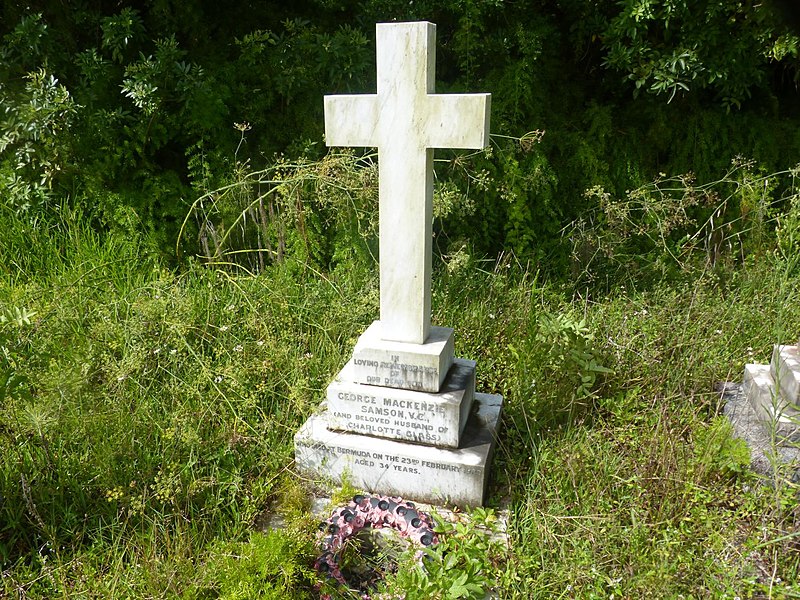 File:George MacKenzie Samson VC grave Bermuda.jpg