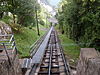 The track of the Chemin de fer funiculaire Territet-Glion in 2012