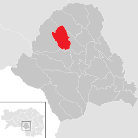 Poloha obce Graden v okrese Voitsberg (klikacia mapa)