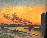 Soleil couchant à Ivry, Guillaumin