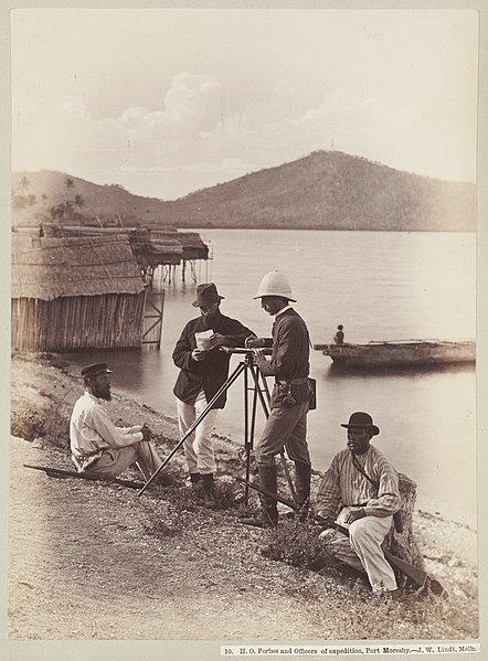 File:H. O. Forbes and officers of expedition, Port Moresby State Library Victoria.jpg