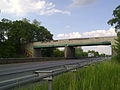 Älteste bis Mai 2015 vorhandene Autobahnbrücke auf der HaFraBa-Magistrale an der A 67 bei Pfungstadt von 1934.[4][5]