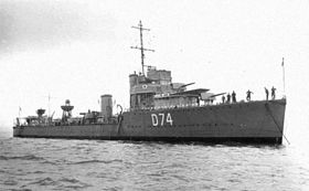 Illustrasjonsbilde av varen HMS Wanderer (D74)