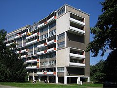 High-rise slab housing ("Walter-Gropius-Haus") designed by Walter Gropius
