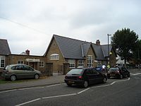 The original Church School building on The Green Hasland Junior School.JPG