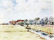 Canal Scene, Holland, 1883