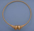 Replica of gold torc from Havor Hoard