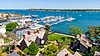 House of Seven Gables with a Salem harbor backdrop