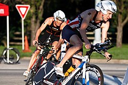 Hunter Kemper at the Hyvee Triathlon, 2014