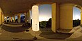Husarentempel Mödling 360° Rundblick um Mitternacht zur Stadt Wien, Mond und Jupiter (Langzeitbelichtung 23.55 Uhr).jpg