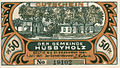 Notgeld von 1921, Motiv: Gemeindehaus der Gemeinde Husbyholz