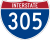 Interstate 305 Markierung