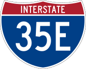 Interstate 35E marker
