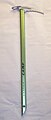 A lightweight CAMP Corsa ice axe purchased in 2007. Length 27.5" (70 cm). Weight 9.75 oz. (280 grams)