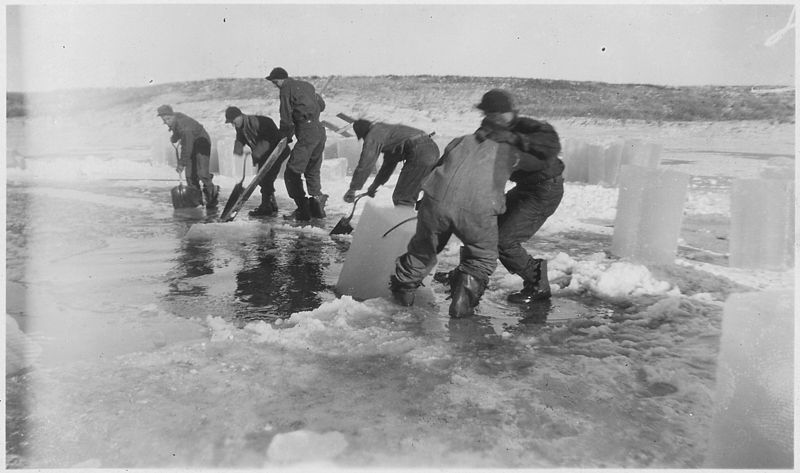 File:Ice cutting operation. Sand Lake NWR, South Dakota - NARA - 283847.jpg