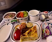 イラン航空の機内食