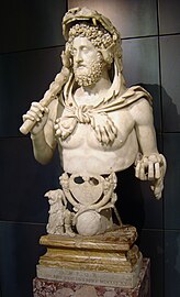 Commode représenté en apothéose en Hercule.