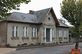 Le bâtiment des bains-douches.