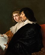 Jacob van Campen - Double Portrait of Constantijn Huygens (1596-1687) and Suzanna van Baerle (1599-1637) - 1089 - Mauritshuis.jpg