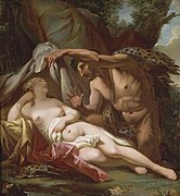 Jupiter et Antiope (1768), an early work showing the influence of Greuze※