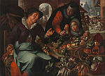 Joachim Wtewael - Il venditore di frutta e verdura - Google Art Project.jpg