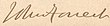 Signature de John Forrest