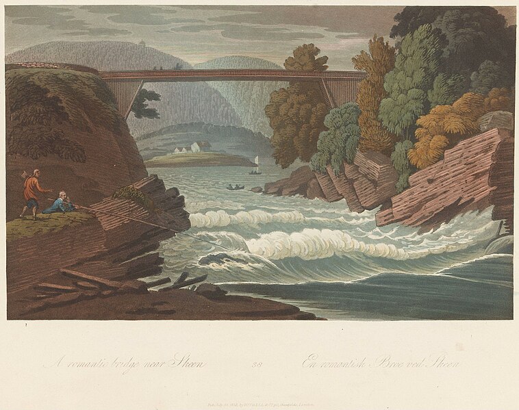 File:John William Edy - A romantic bridge near Skeen - Boydell's Picturesque scenery of Norway - NG.K&H.1979.0056-038 - National Museum of Art, Architecture and Design.jpg