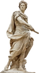 Statua di Giulio Cesare, realizzata da Nicolas Coustou
