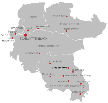 Karte Schnaittenbach Ziegelhütte