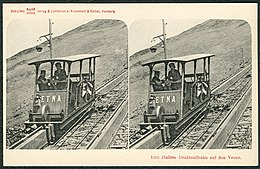 Knackstedt & Näther Stereoskopie 1355 Italien. Drahtseilbahn auf den Vesuv. Bildseite.jpg