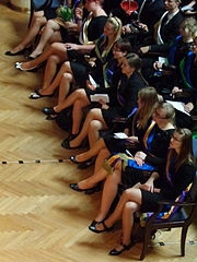 Sorority students at a commercium in Riga, 2014