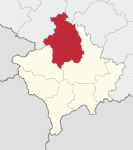 Kosovska Mitrovica in Kosovo (Kosovo semi-independent) (UNMIK).svg