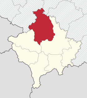 Localisation de District de Mitrovicë/Kosovska Mitrovica
