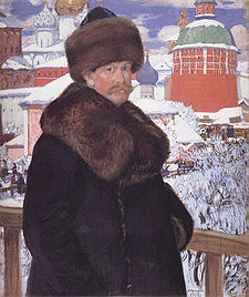 B. M. Kustodijev: Autoportrét, 1912