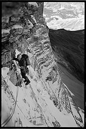 Luke Hughes on North Face of The Eiger - 1986