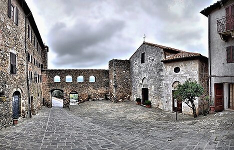 L'église San Giorgio et sa tour.