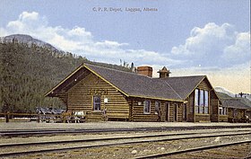 Szemléltető kép a Lake Louise állomás szakaszáról