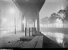 Pictured in 1928, near to the site of the 1945 breach