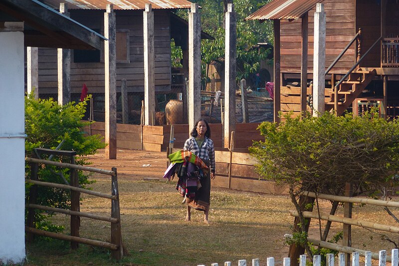 File:Laos Plateau des Bolovens weaving in Ban Lao Ngam (5).jpg
