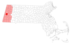 Location in Berkshire County in Massachusetts