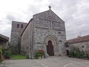 Les églises d'Argenteuil (Charente-Maritime) église, extérieur.JPG