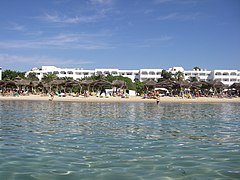 Les Orangers 4* Hammamet - Вид на пляж и новый корпус - panoramio.jpg