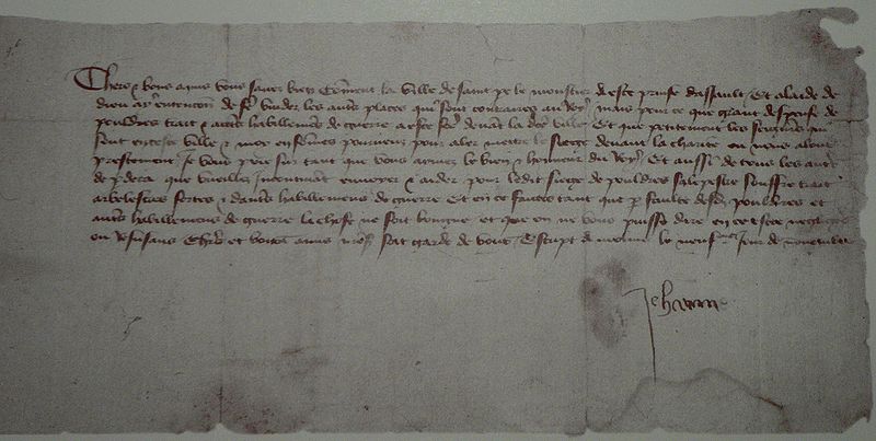 File:Lettre de Jeanne d'Arc aux Riomois.JPG