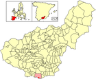 Расположение муниципалитета Торренуэва-Коста на карте провинции
