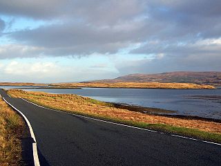 Eilean Mòr, Loch Dunvegan Island in Loch Dunvegan, Highland, Scotland