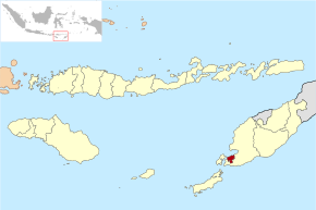 Poziția localității Kupang